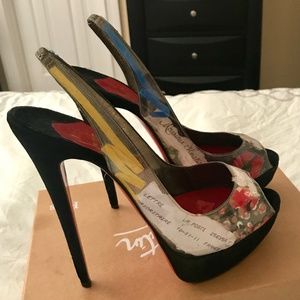 Christian Louboutin Winter Trash PVC/Suede Black